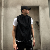 TBKL美式 户外叠穿三防夹克外套 复古褶皱防晒速干马甲背心男夏季