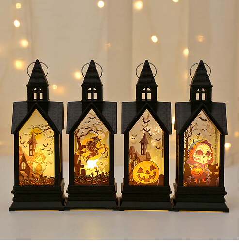 Halloween Electronic Pumpkin Lantern Wind Lamp Pendant南瓜灯