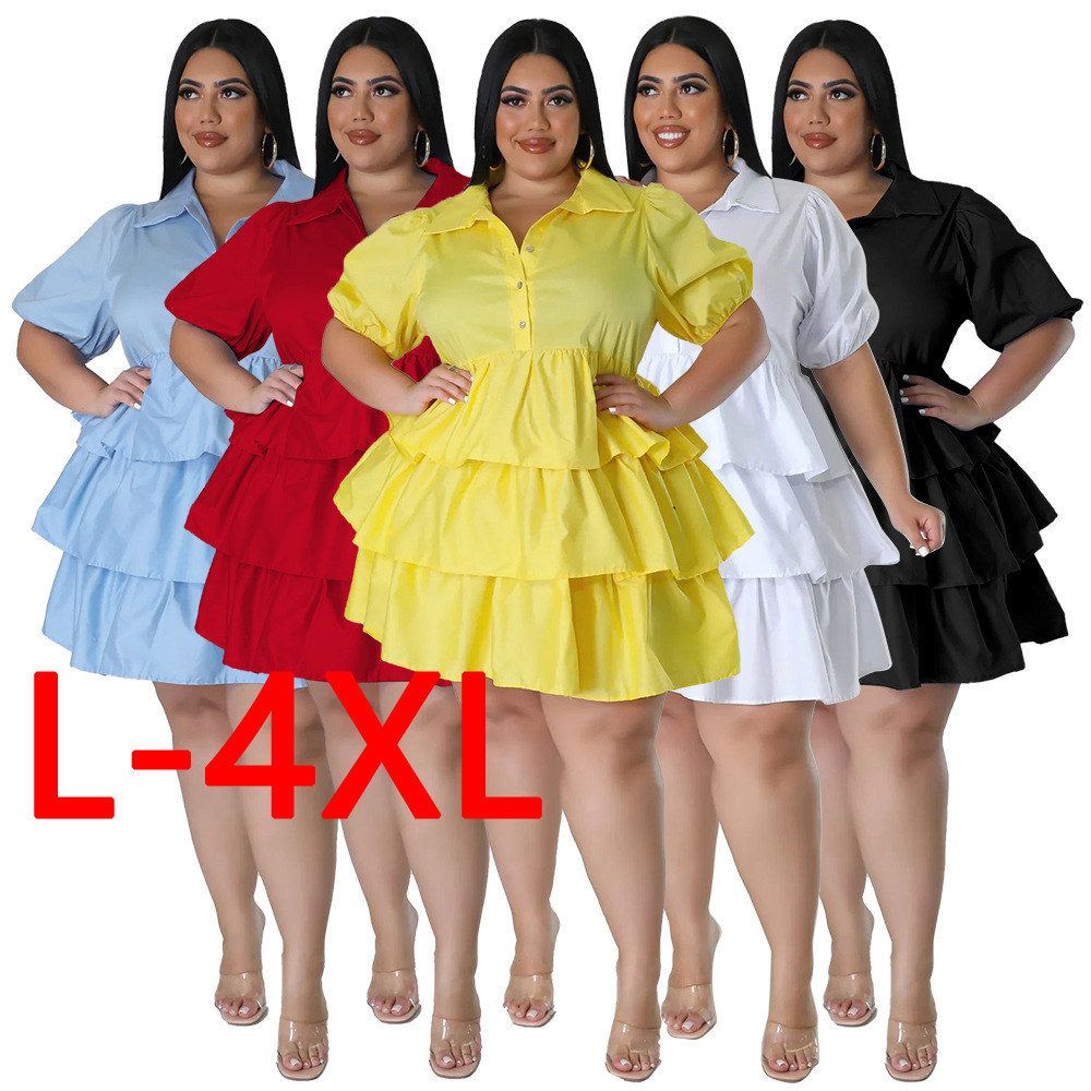 2023 fat women plus large size fashion spring dress dresses