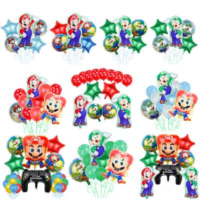 Mario Aluminum Film Balloon Shape Mario Theme Birthday Game