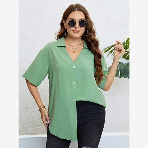 LooseFitV-NeckPluSiz