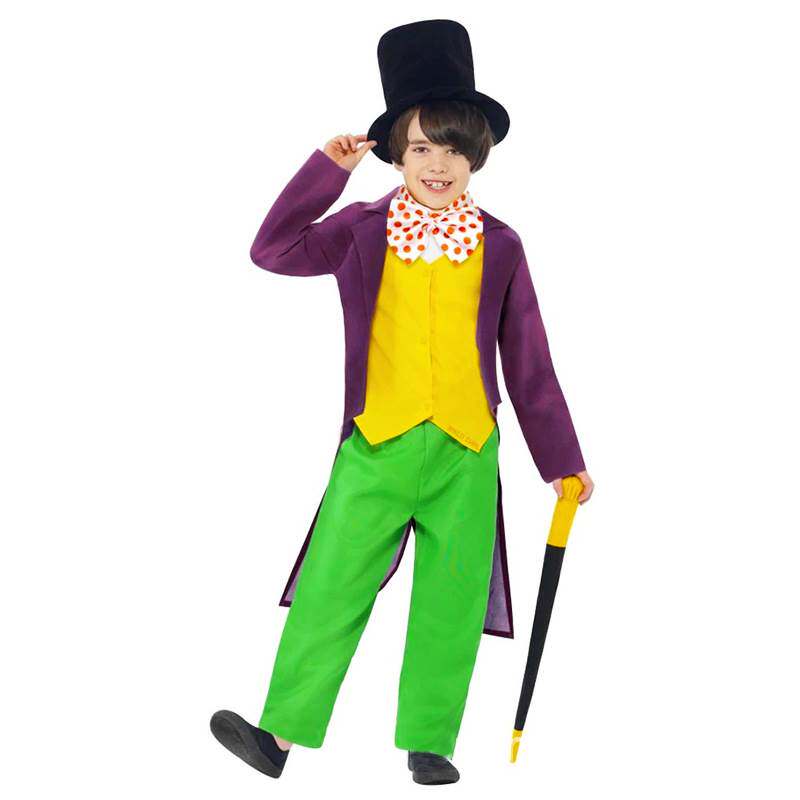 halloween costume万圣节查理和巧克力工厂cos服演出威利旺卡服装