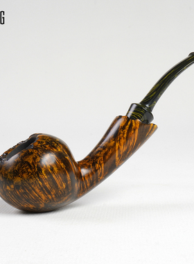 石楠木烟斗苹果弯式传统老烟袋锅606实木草丝直播间推荐烟斗男士