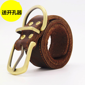 牛皮宠物项圈大型犬牛皮狗狗脖圈中型犬金毛拉布拉多哈士奇狗脖套