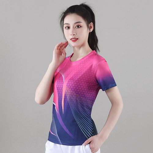 佳木斯广场舞运动服2024年新款健身操上衣女士运动跳舞服短袖服装