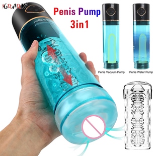 Electric Water Bath Penis Vacuum Pump Sucking Masturbator Pe