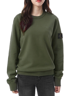 23ss 63051 sweatshirt石头 罗盘徽章基础款卫衣秋冬加绒圆领套头