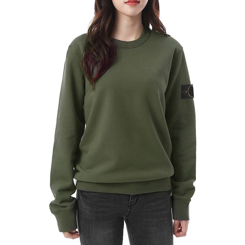 高端stone63051徽章加绒运动衫