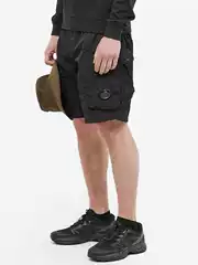CP Nylon Metal Sunglass Metal Nylon Cargo Shorts Streetwear Techwear Beach Shorts for Men