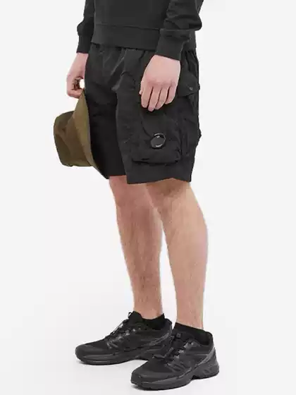 CP Nylon Metal Sunglass Metal Nylon Cargo Shorts Streetwear Techwear Beach Shorts for Men