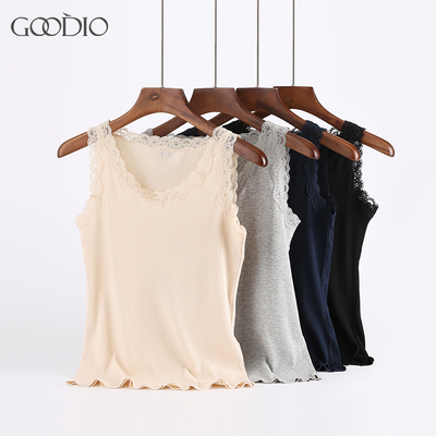 莫代尔蕾丝背心内搭吊带