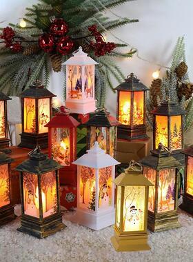 Christmas decorations, illuminated hand-held candle lights