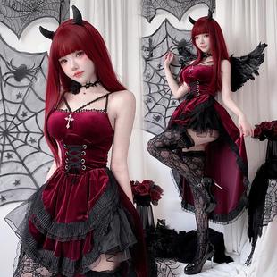 Women Dress万圣节服装 Bride 女巫连衣裙子 Vampire Halloween