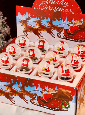 Christmas glowing crystal ball holiday gift圣诞老人水晶球
