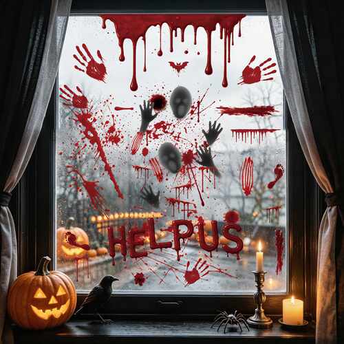 HalloweenHorrorBloodHandprint