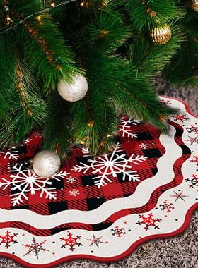 Christmas Tree Skirt Christmas Supplies圣诞树裙底座装饰用品
