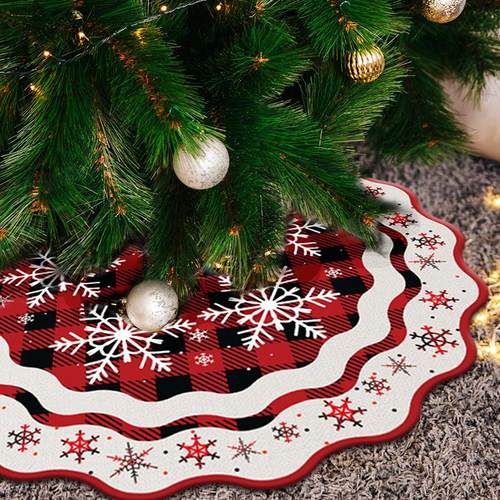 Christmas Tree Skirt Christmas Supplies圣诞树裙底座装饰用品