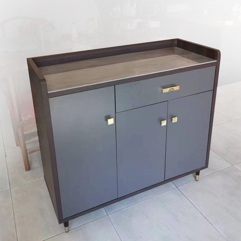 定制实木餐边柜中式储物柜餐厅柜饭店包厢靠墙酒店包间备餐柜子