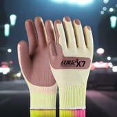 战狼记手套劳保耐磨耐用工地建筑钢筋工加厚防滑软胶片架子工手套