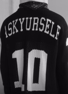 Askyurself 美式高街10号圆领男女长袖套头宽松针织镂空长袖毛衣