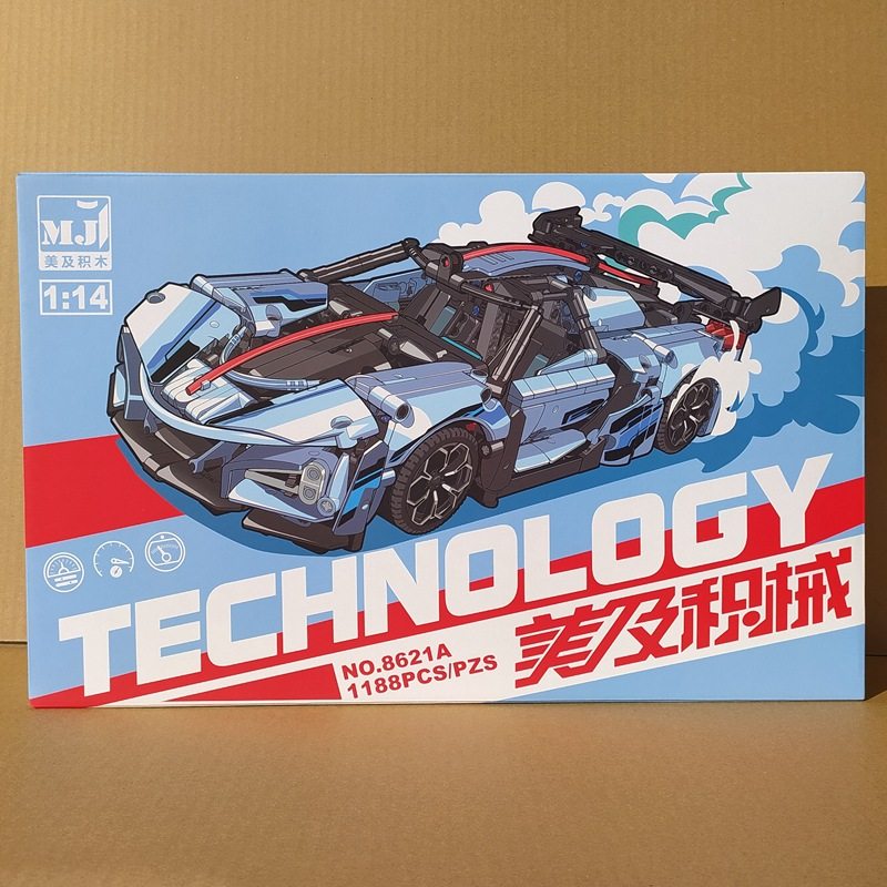 美及机械8621A蓝色超跑S9电镀狂飙赛车送男朋友男孩儿童生日礼物,玩具/童车/益智/积木/模型,普通塑料积木,淘宝优惠券,粉丝福利购,淘宝优惠卷