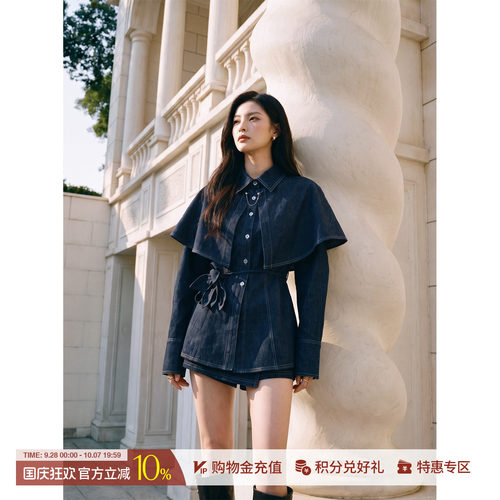 CNLEEWEI牛仔衬衫/牛仔短裙裤