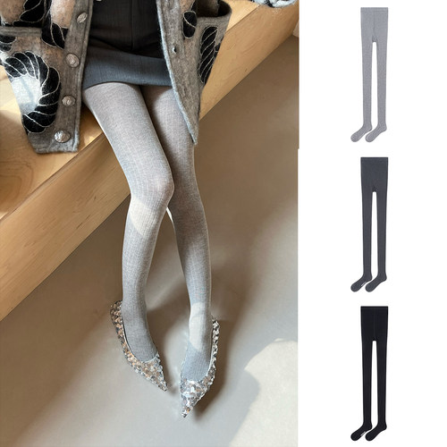 【特价款现货】CAYLA设计师品牌24秋冬新品坑条连裤袜打底裤打