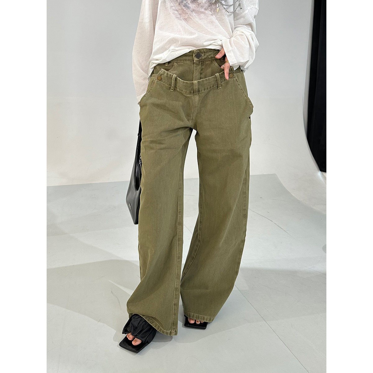 SHELLE ARTISTE 设计师品牌 25春夏 双腰头香蕉裤 SOLSOL买手店