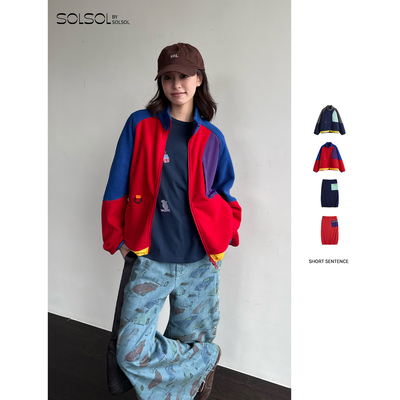 SHORTSENTENCE摇粒绒外套半裙女