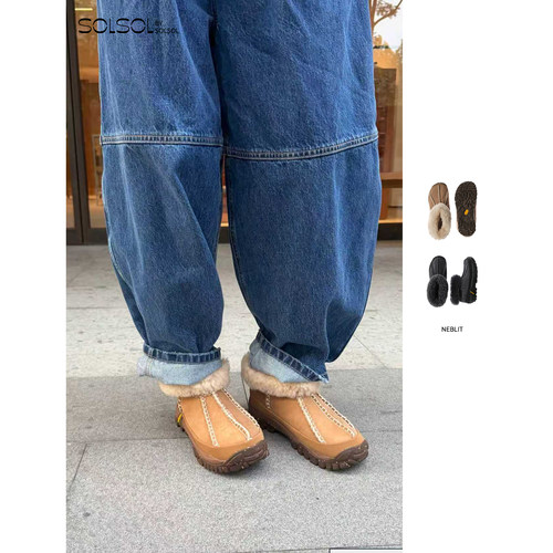 NEBLIT 设计师品牌25秋冬新款保暖厚底羊毛雪地靴皮毛一体靴子