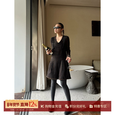 IMMI花纱呢立外套裙裤背带工装裤