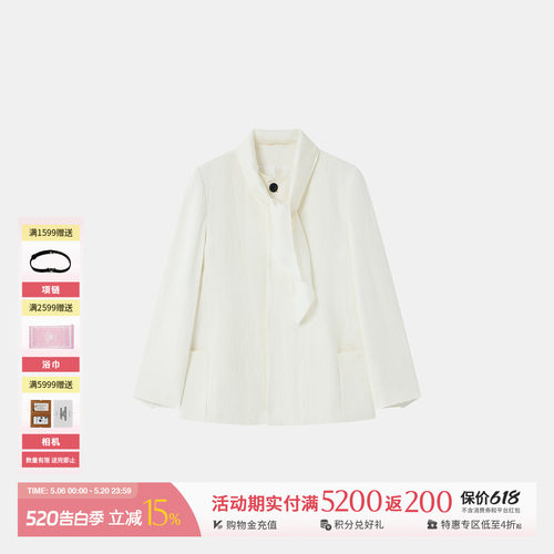 REFOUNDTEN丝巾领结西装外套