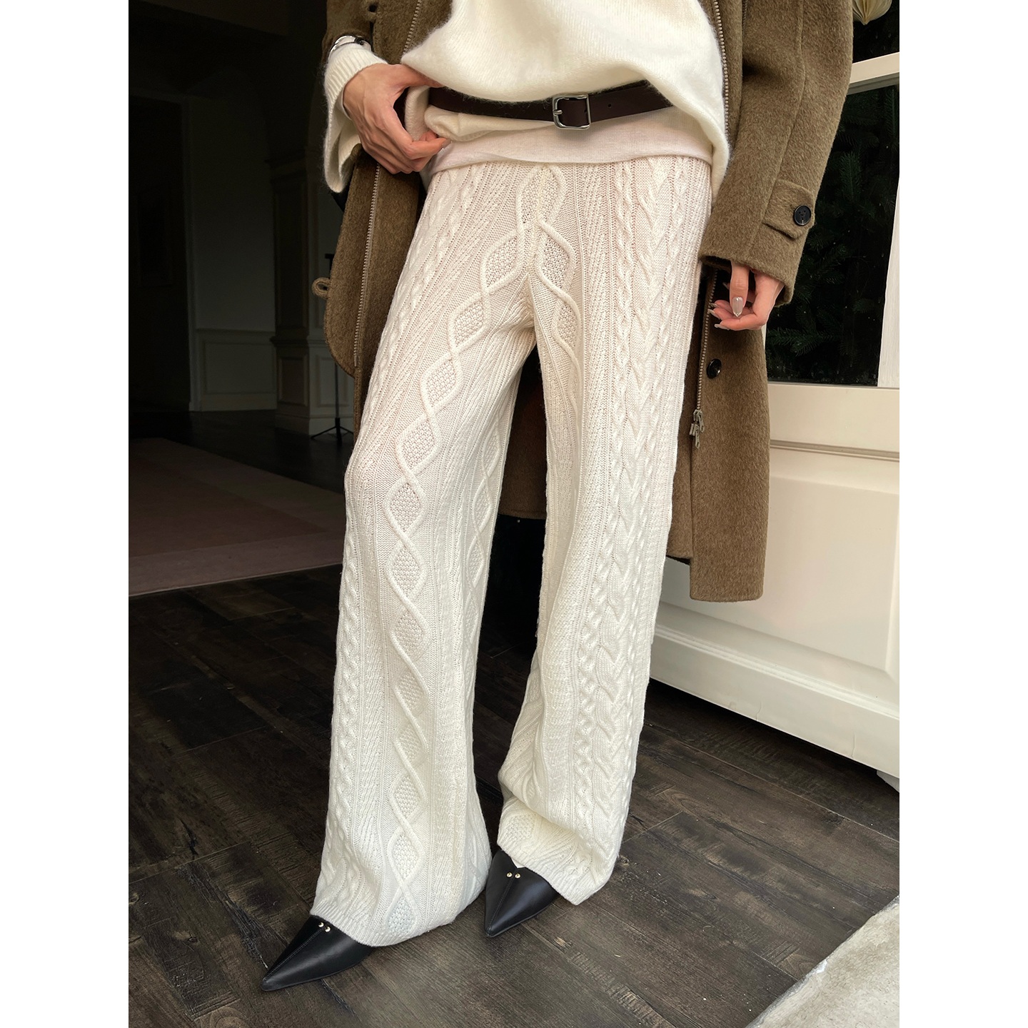 VIKTORIACHAN羊毛针织毛线裤