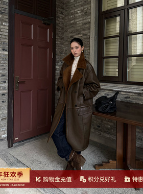 IMMI 设计师品牌25秋冬新品拉贡半卷翻领长大衣 SOLSOL买手店