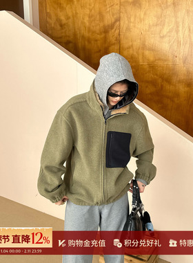 ANDAHALF 设计师品牌26春夏新品 休闲立绒夹克外套 SOLSOL买手店