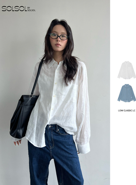 LOW CLASSIC LC 设计师品牌 26早春新品宽松版型Lc图案衬衫SOLSOL