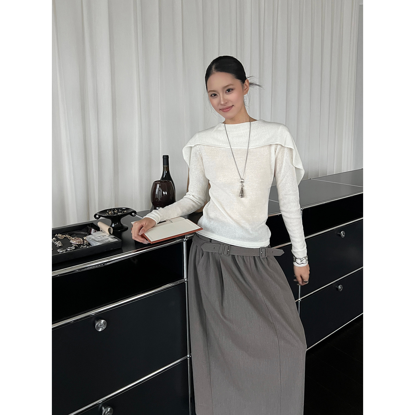 VIKTORIACHAN纯色高领修身打底衫