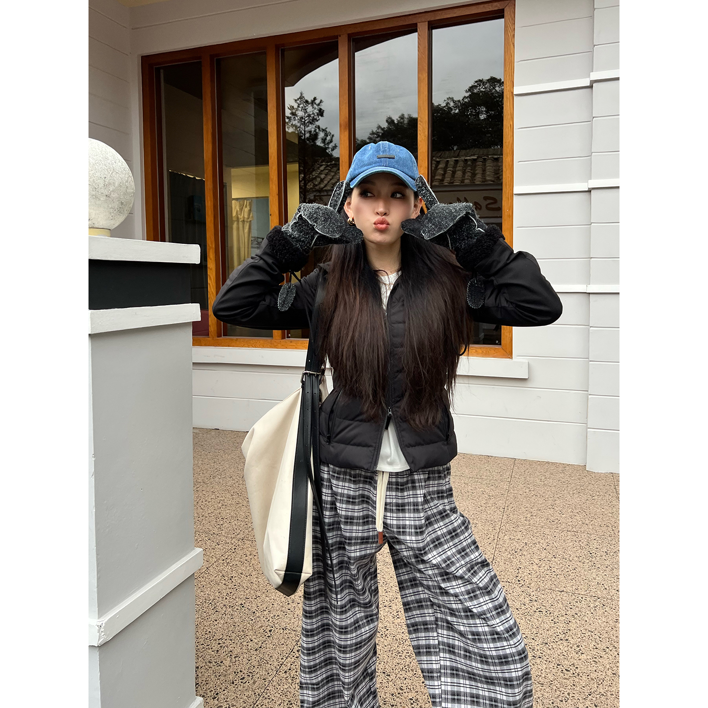 EO休闲女士收腰保暧羽绒内搭外套