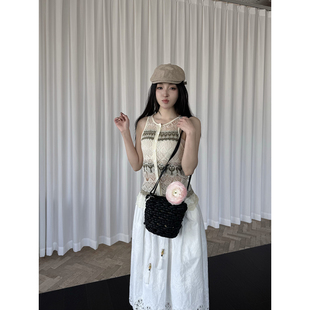 SOLSOL买手店 SHELLE ARTISTE 25春夏新品 干杯吧钩花背心开衫