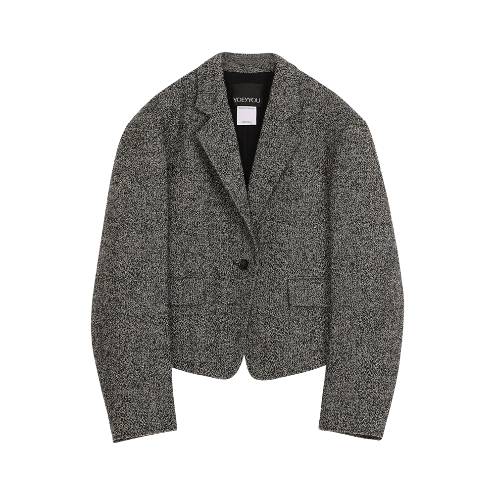 YOEYYOU通勤短款廓形宽外套