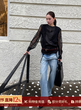 YCH 设计师品牌 26早春新款 不对称剪裁牛仔裙裤 SOLSOL买手店