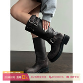 纯色做旧圆头牛皮靴 25秋冬新品 SOLSOL买手店 设计师品牌 ETHOR