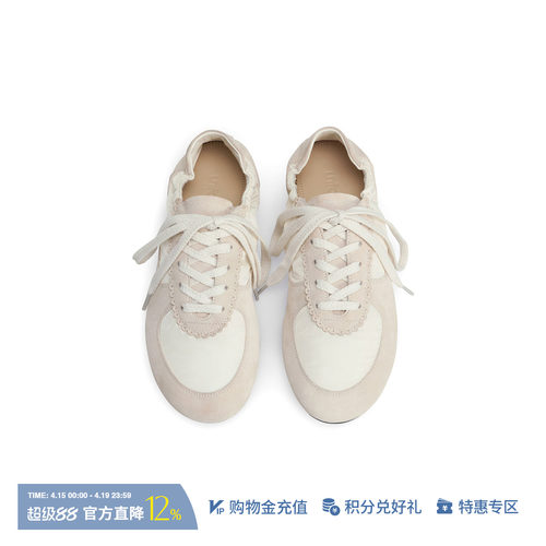 UNFOLIO纯色女士抽褶芭蕾运动鞋