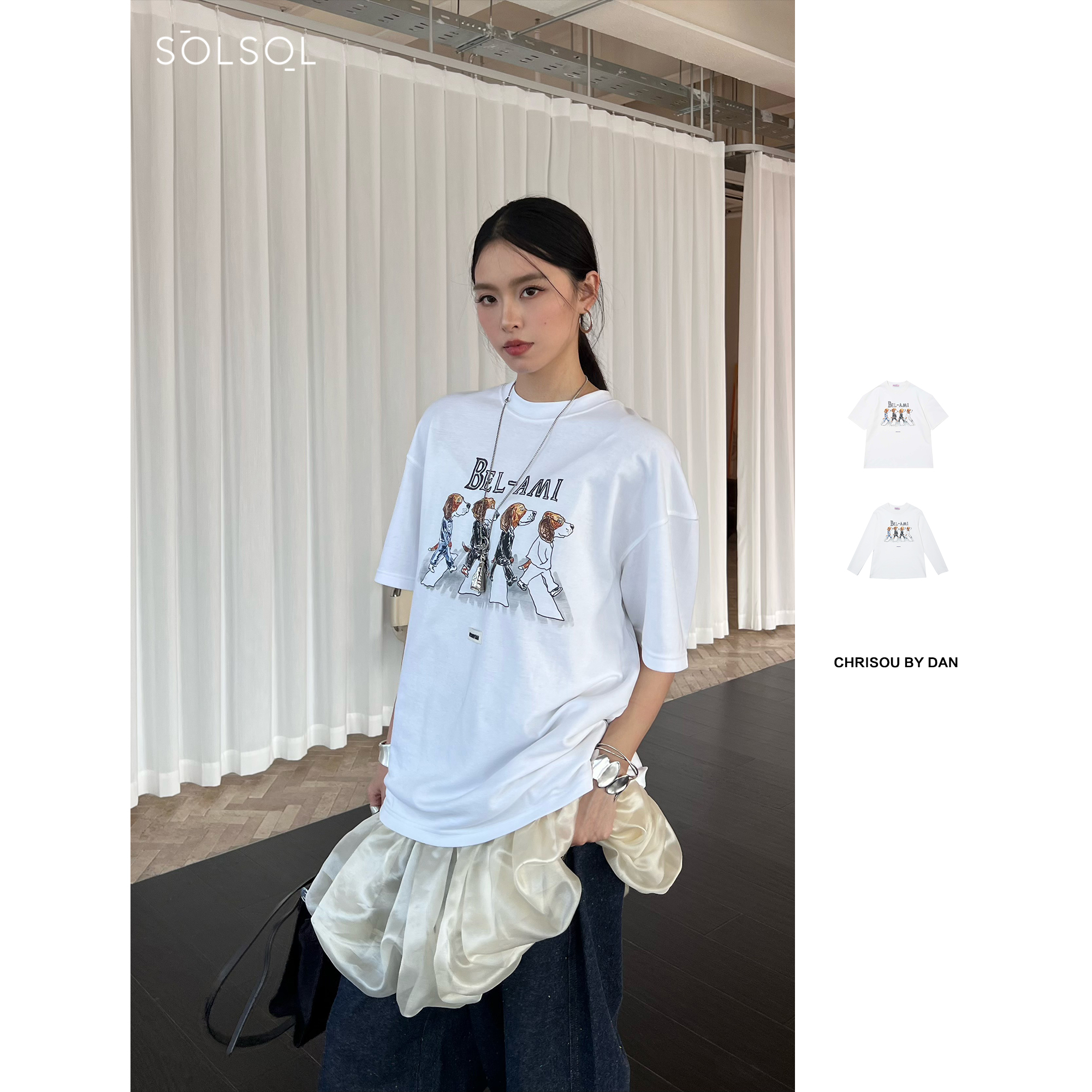 CHRISOU BY DAN 25春夏 设计师 印花短袖/长袖T恤  SOLSOL买手店