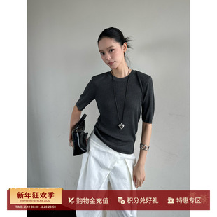 TOENN 设计师品牌 25秋冬新品 休闲半袖针织上衣 SOLSOL买手店