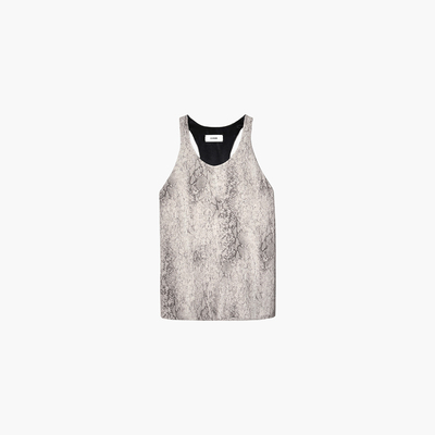 ETHOR蛇纹印花背心/半裙