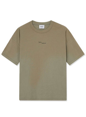 SOLSOL买手店 ANDAHALF设计师品牌 24秋冬 做旧SLOGAN印花短袖T恤