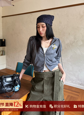 MOMENTPLAY 设计师品牌 26春夏新品刺绣装饰羊毛针织卫衣  SOLSOL