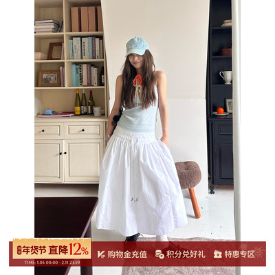 MOMENTPLAY秋冬府绸衬衫解构伞裙