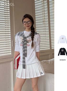 M1DNOTE 设计师品牌 25春夏 图案设计印花长袖T恤 SOLSOL买手店